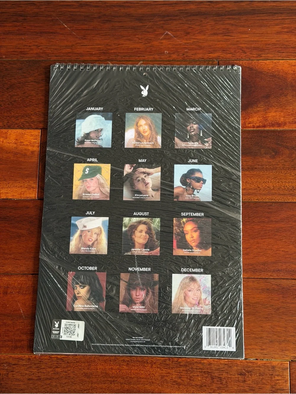 PLAYBOY Black & Gold Illuminated Cover Calendar from 2023 Sealed